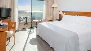 Premium Double Room Single Use, Sea View | Minibar, in-room safe, desk, blackout drapes