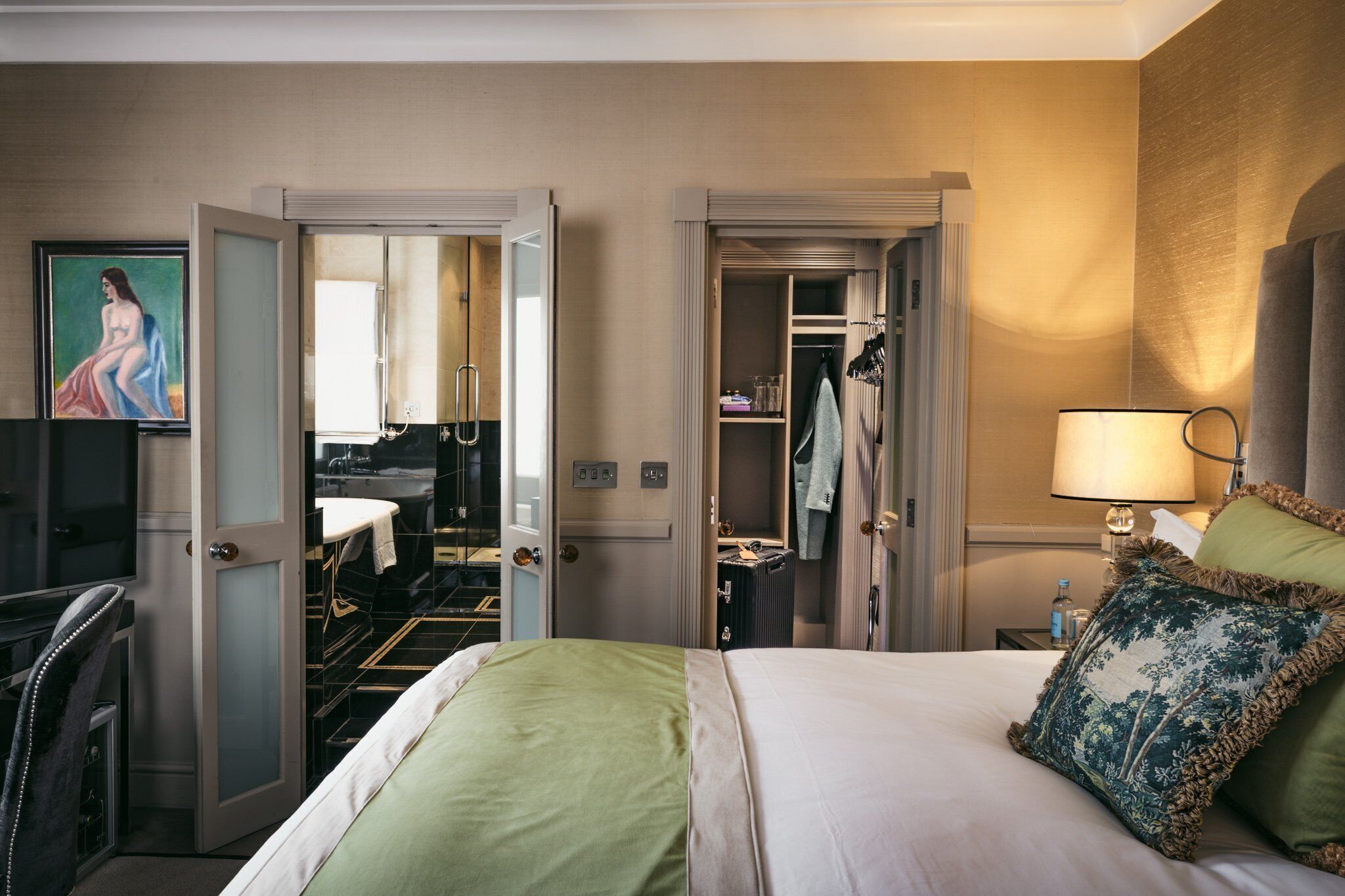 Roupas de cama de algodão egípcio, roupas de cama premium, frigobar