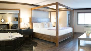 Suite, 1 King-Bett, Whirlpool | Zimmersafe, Schreibtisch, schallisolierte Zimmer, Bügeleisen/Bügelbrett