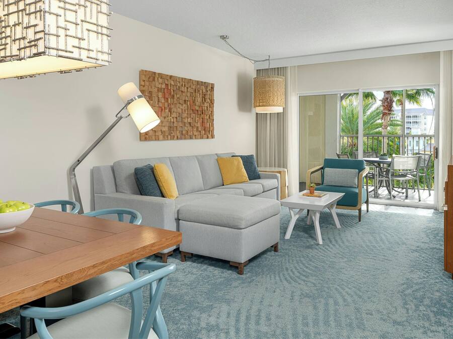 Villa, 1 Bedroom, Balcony (Full Kitchen) | Living area | 42-inch flat-screen TV with cable channels, DVD player, foosball