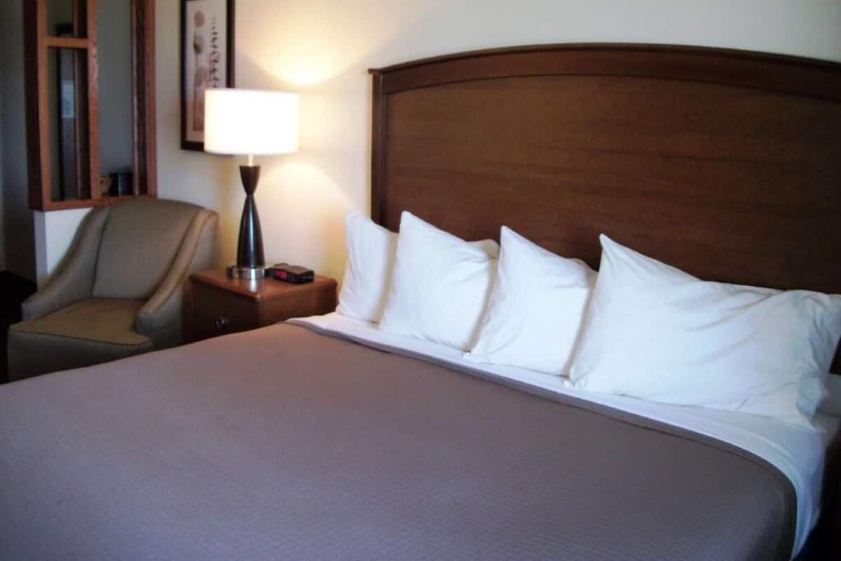 Desk, blackout drapes, iron/ironing board, rollaway beds