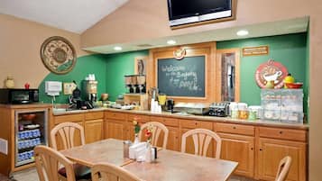 Free daily full breakfast