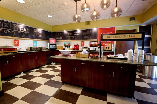 Free daily buffet breakfast