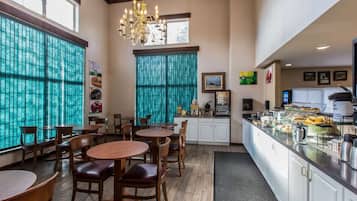 Free daily buffet breakfast