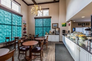 Free daily buffet breakfast