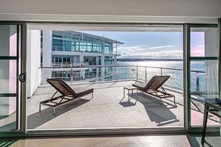 Suite, 1 King Bed (Port Suite) | View from room. Hilton Auckland