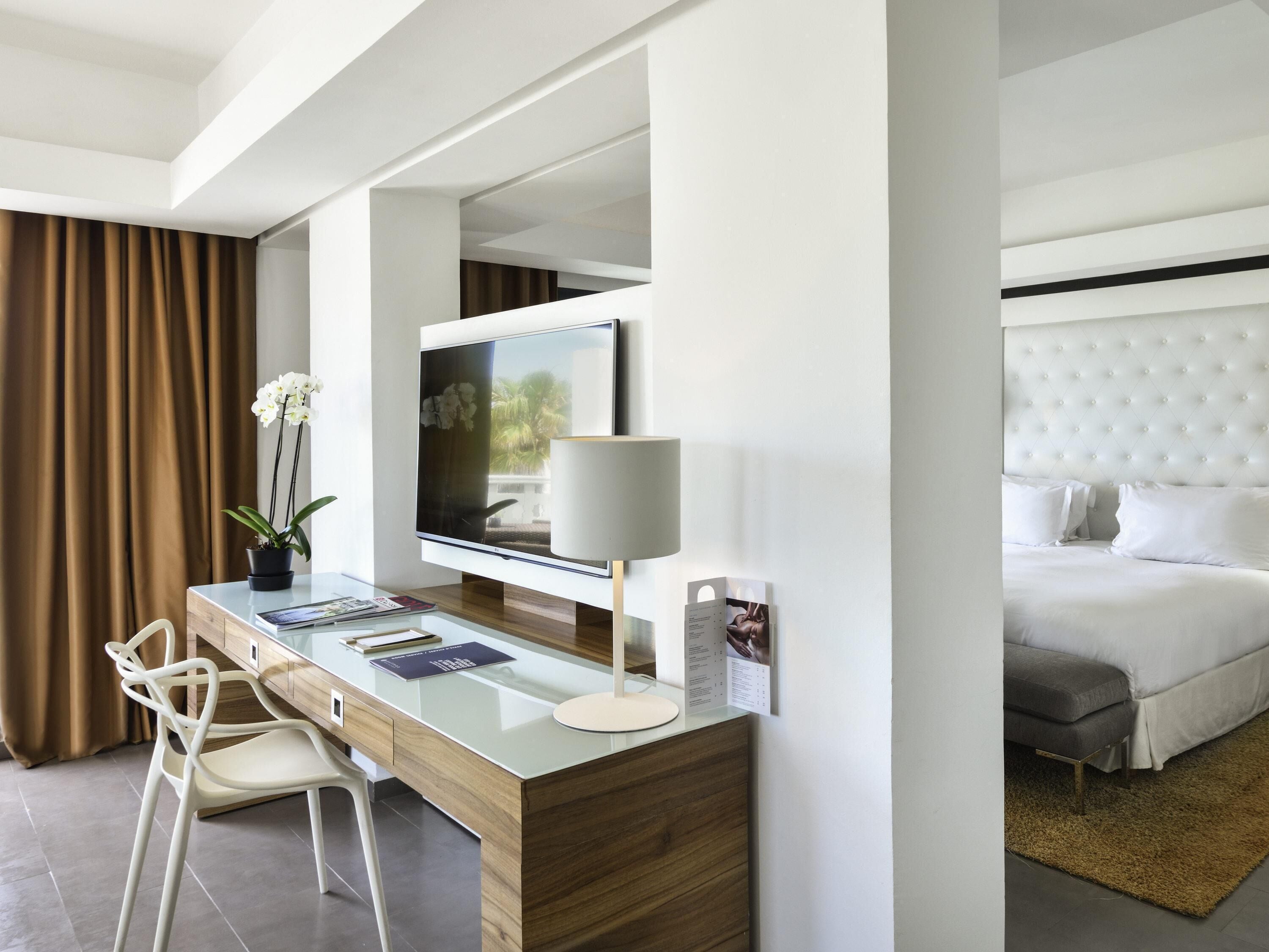 Junior-suite - 1 kingsize-seng | Egyptiske bomuldslagner, premium-sengetøj, senge med topmadrasser