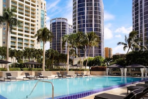 Outdoor pool, pool cabanas (surcharge), pool umbrellas
