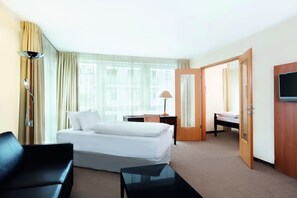 In-room safe, desk, iron/ironing board, free cribs/infant beds