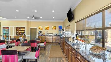 Free daily buffet breakfast