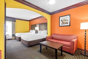 In-room safe, desk, laptop workspace, iron/ironing board