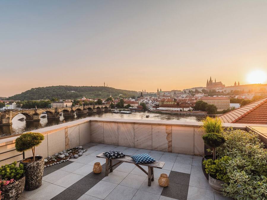 Terrasse sur le toit