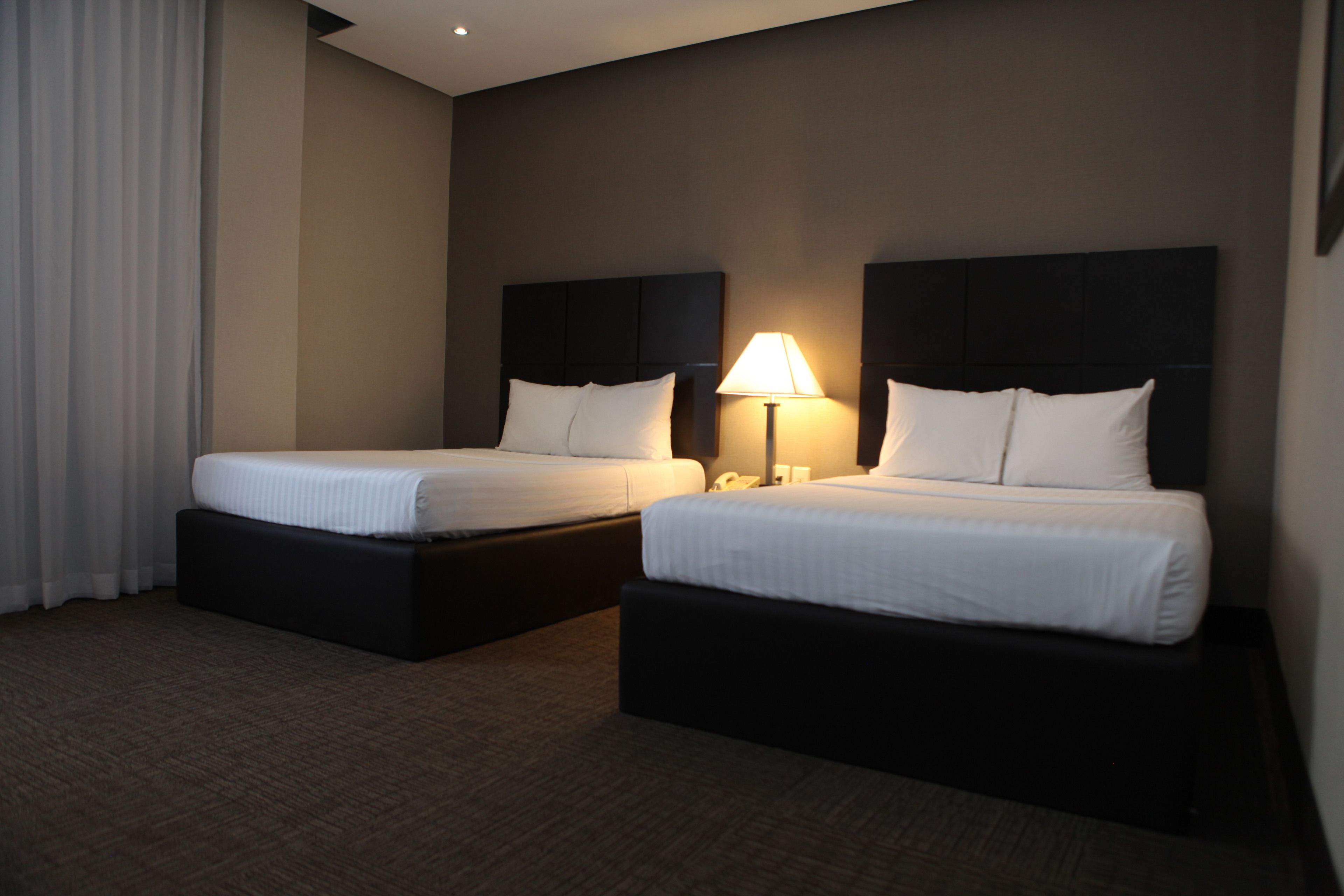 standard room, 2 double beds | premium bedding, in-room safe, desk, laptop workspace
