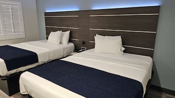 Room, 2 Double Beds, Non Smoking | Desk, free WiFi, bed sheets