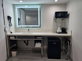 Free toiletries, hair dryer, towels, soap