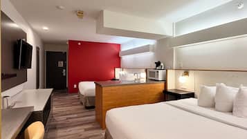 Studio Suite, 2 Queen Beds, Non Smoking | Premium bedding, desk, iron/ironing board, free WiFi