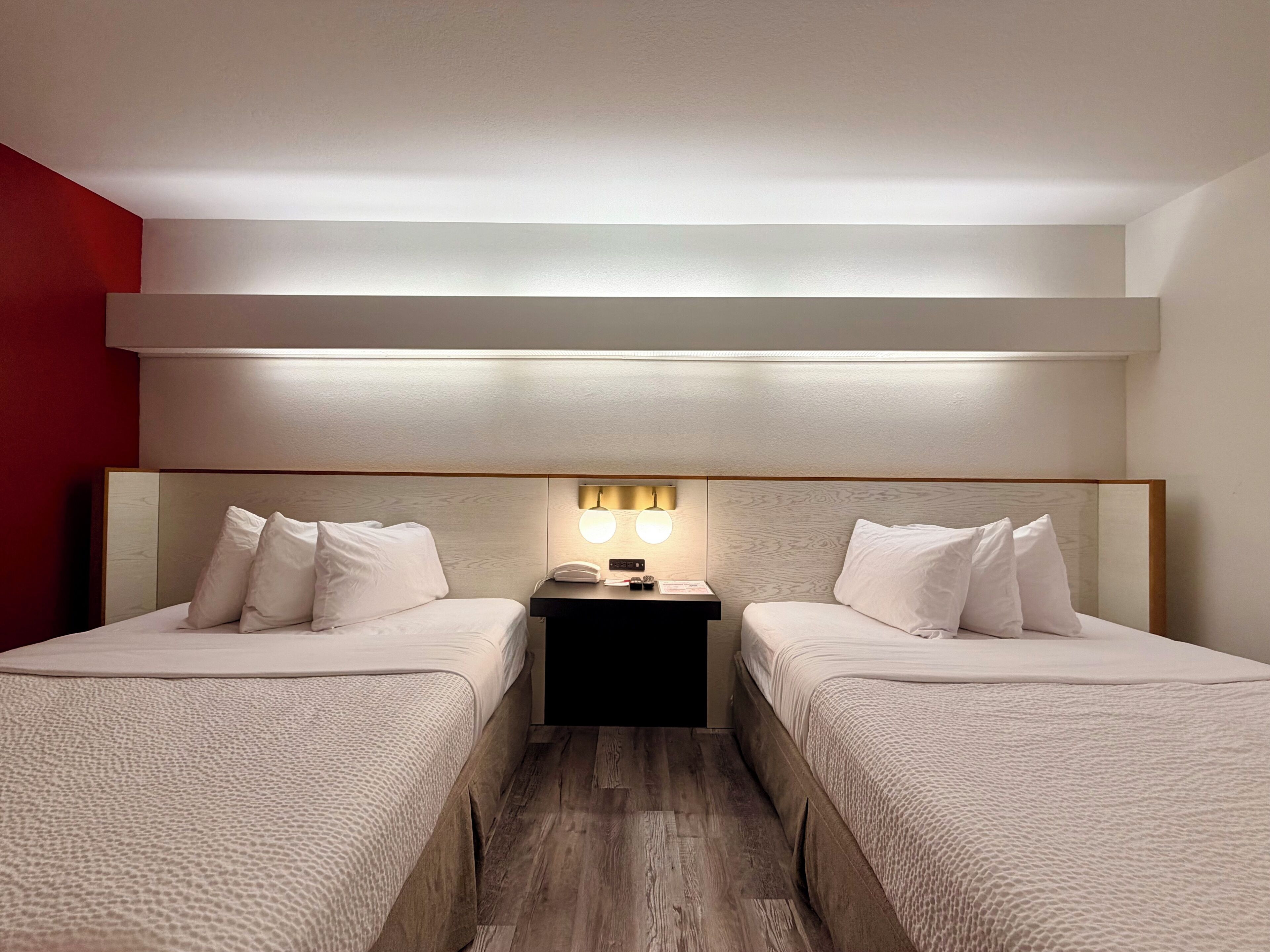 Room, 2 Queen Beds, Non Smoking | Premium bedding, desk, iron/ironing board, free WiFi