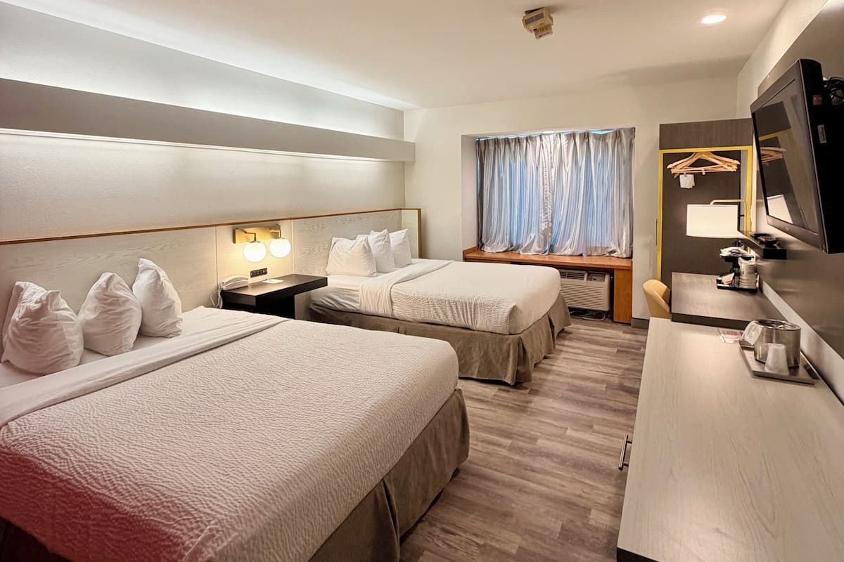 Room, 2 Queen Beds, Non Smoking | Premium bedding, desk, iron/ironing board, free WiFi