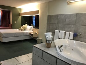 Romantic Jacuzzi room with hot tub | View from room