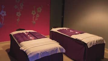 Massage/treatment rooms, manicures and pedicures, massages