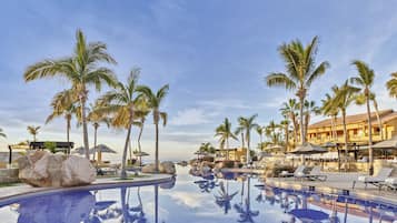 6 outdoor pools, cabanas (surcharge), pool umbrellas