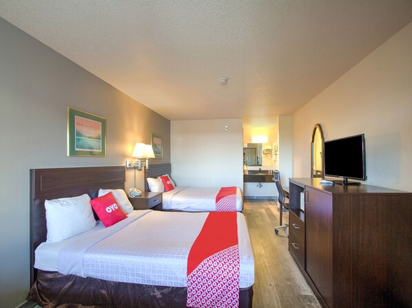 Room, 2 Queen Beds | Desk, iron/ironing board, free WiFi, bed sheets