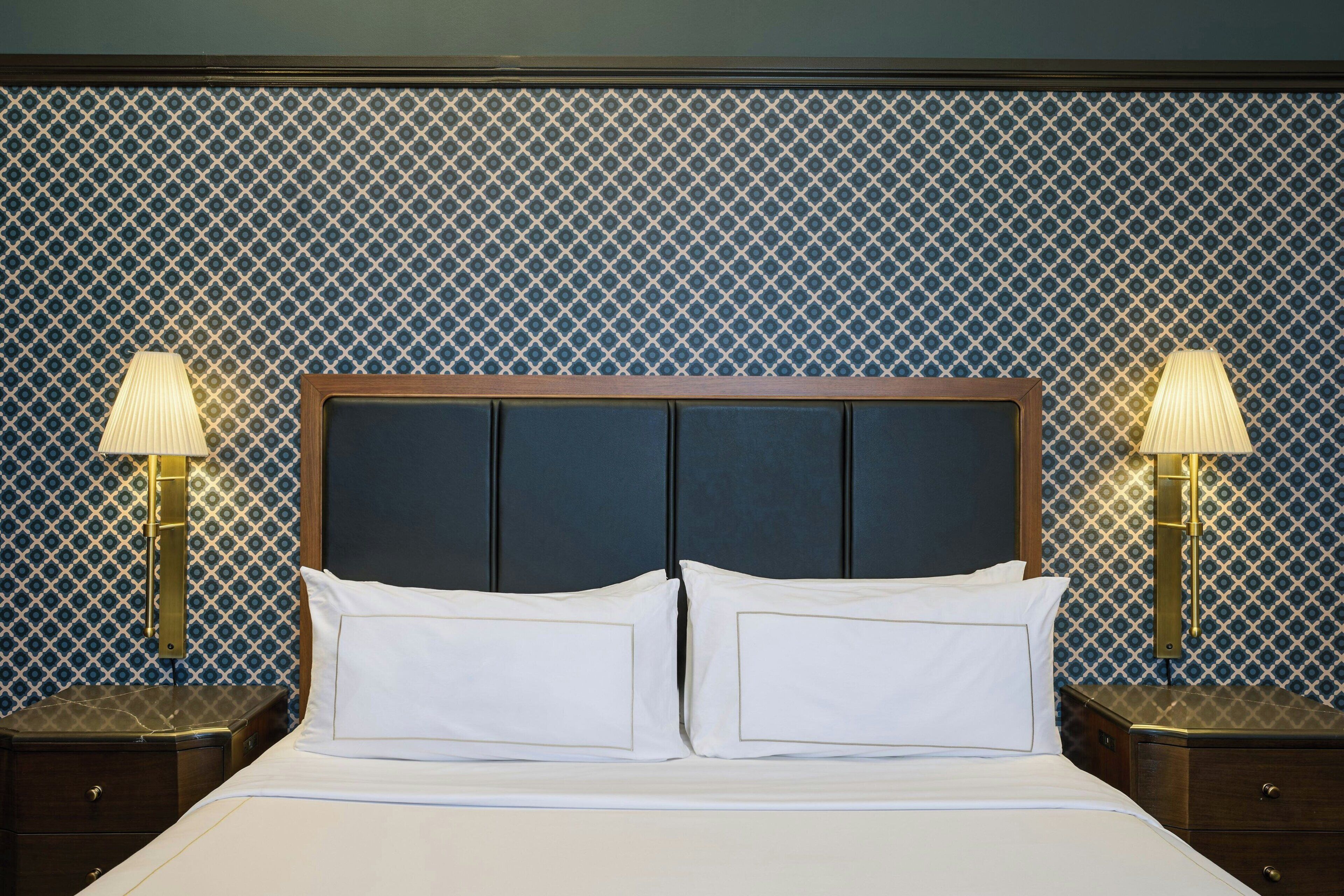 Premium bedding, down comforters, pillowtop beds, in-room safe