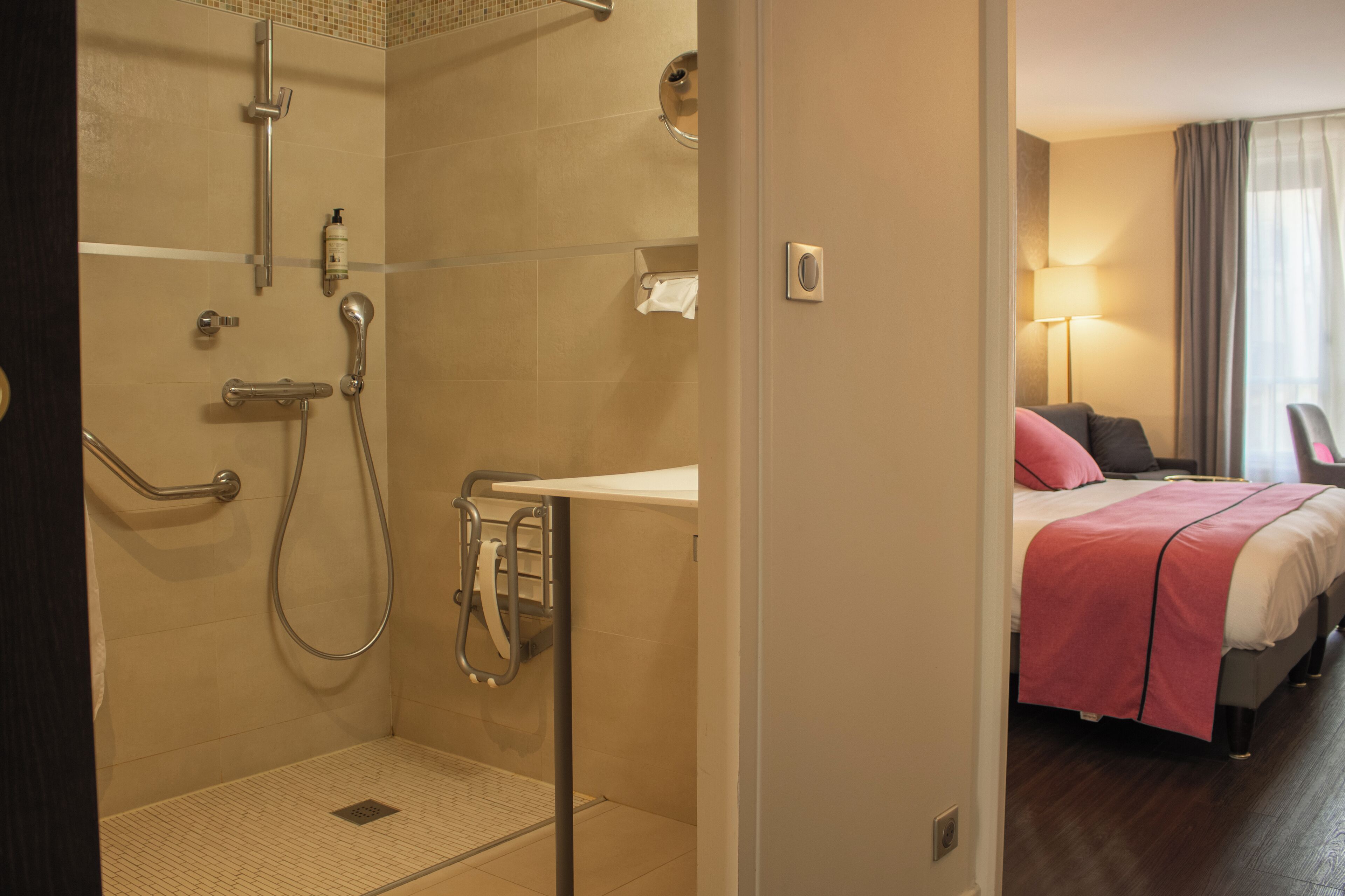 deluxe room, multiple beds, non smoking (larger room) | bathroom | free toiletries, hair dryer, towels