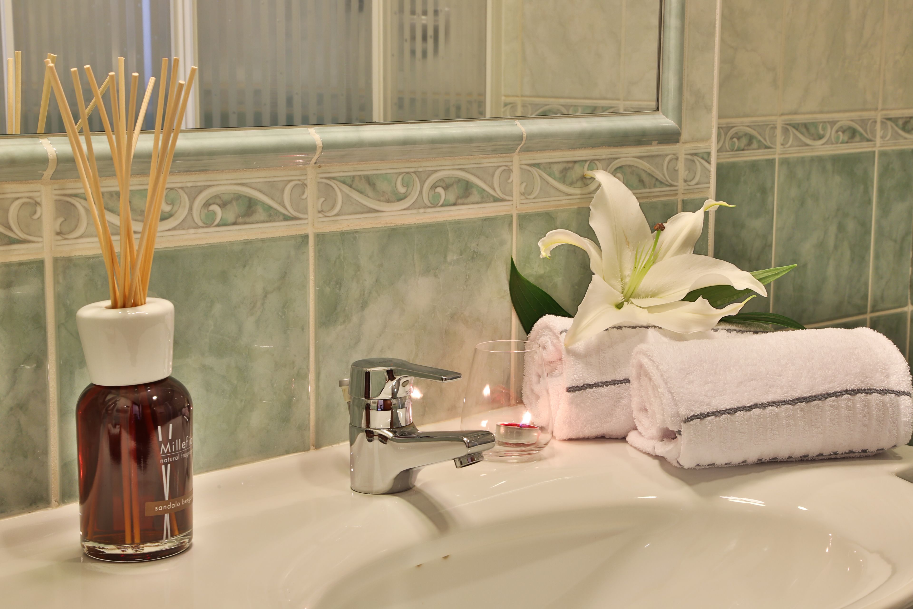 free toiletries, hair dryer, bidet, towels