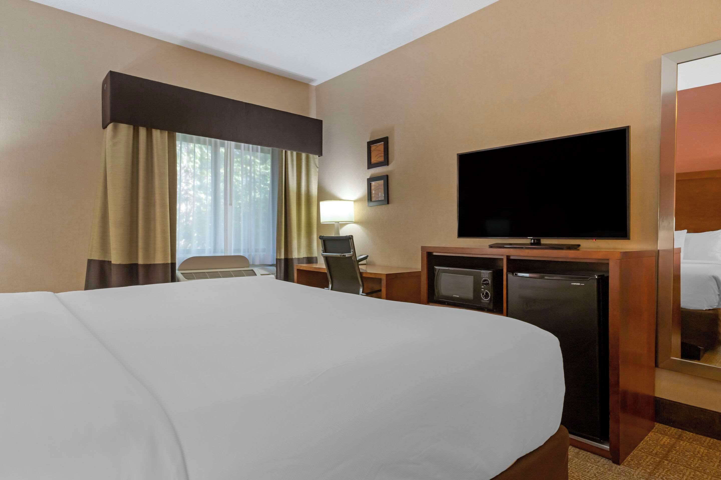 room, 1 king bed, accessible, non smoking | desk, laptop workspace, blackout curtains, iron/ironing board