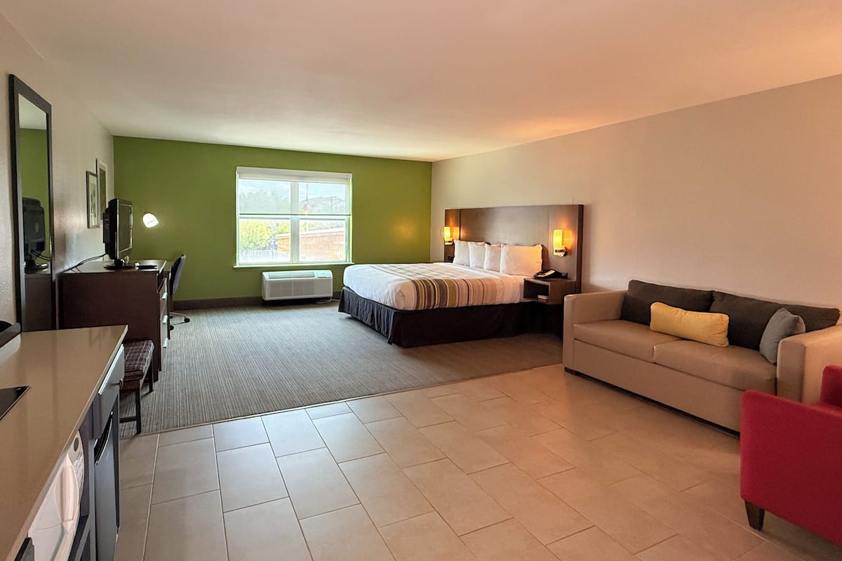 Studio Suite, 1 King Bed, Non Smoking | 1 bedroom, premium bedding, desk, blackout drapes