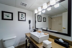 Hair dryer, towels