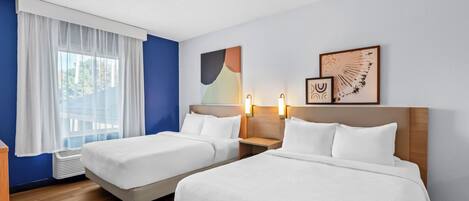 Studio Suite, 2 Queen Beds | Desk, laptop workspace, iron/ironing board, free WiFi