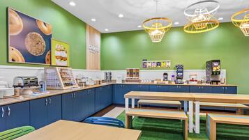 Free daily on-the-go breakfast