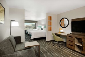 Two Queen Beds Suite | Living area | 25-inch LCD TV with cable channels, TV, pay movies