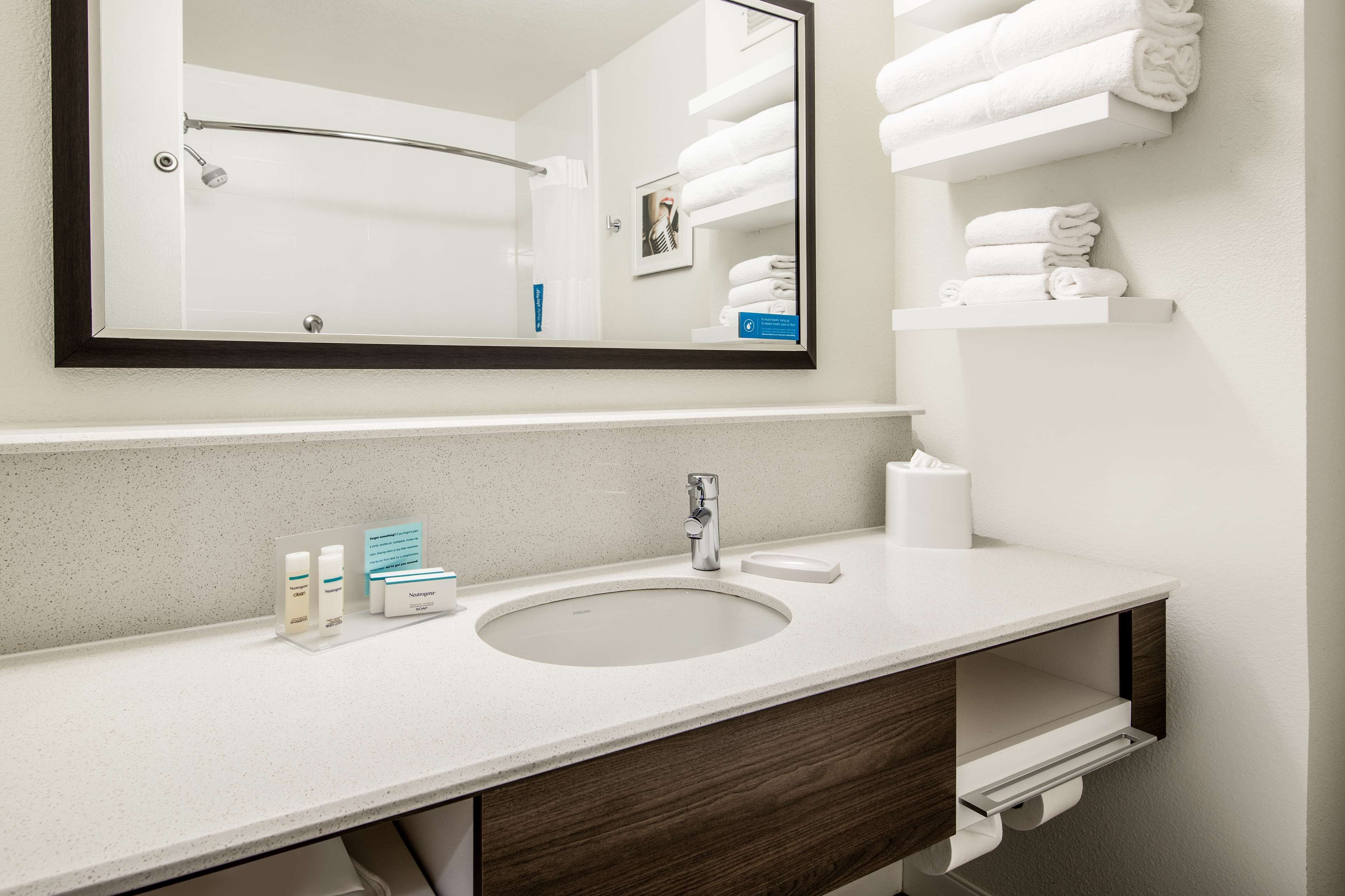 free toiletries, hair dryer, towels, soap