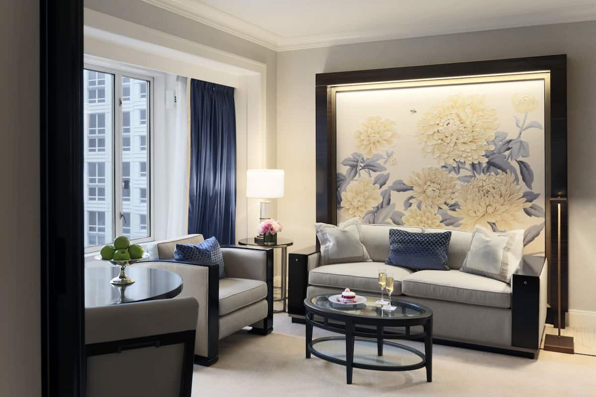 Premium bedding, down comforters, pillowtop beds, minibar