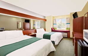 Standard Room, 2 Queen Beds | In-room safe, desk, blackout drapes, iron/ironing board