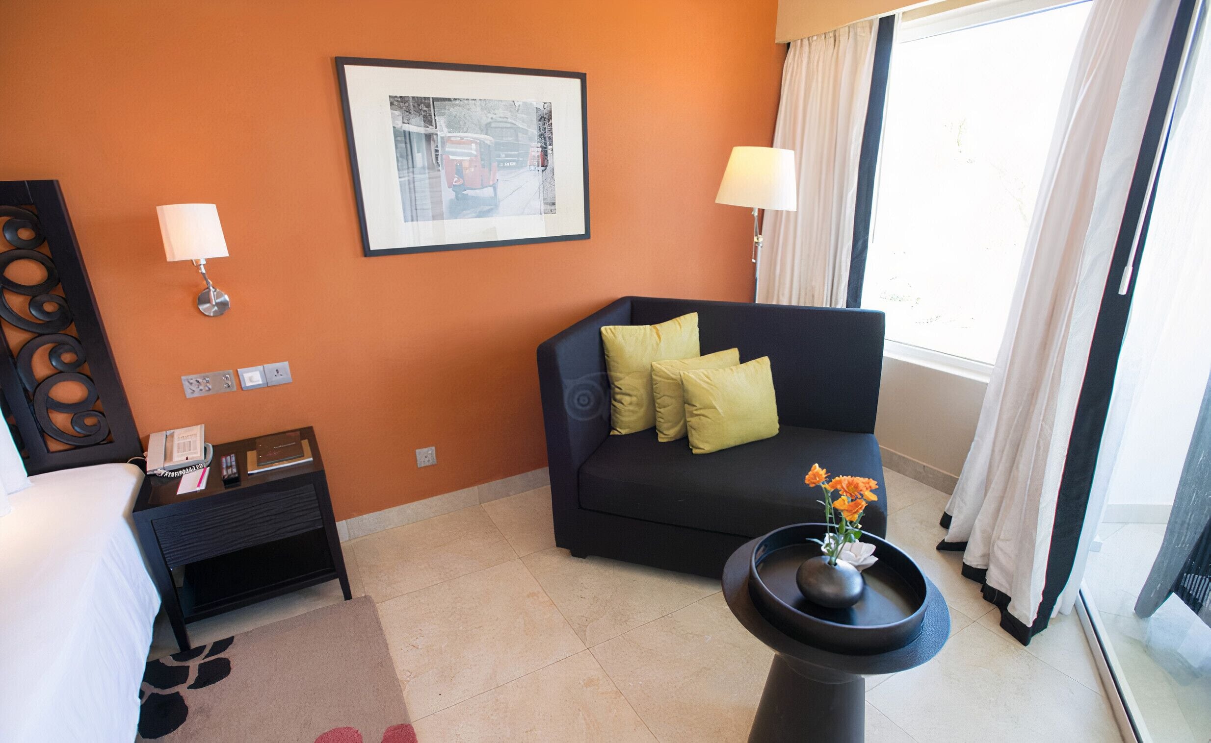 42-inch lcd tv with satellite channels, tv, ipod dock