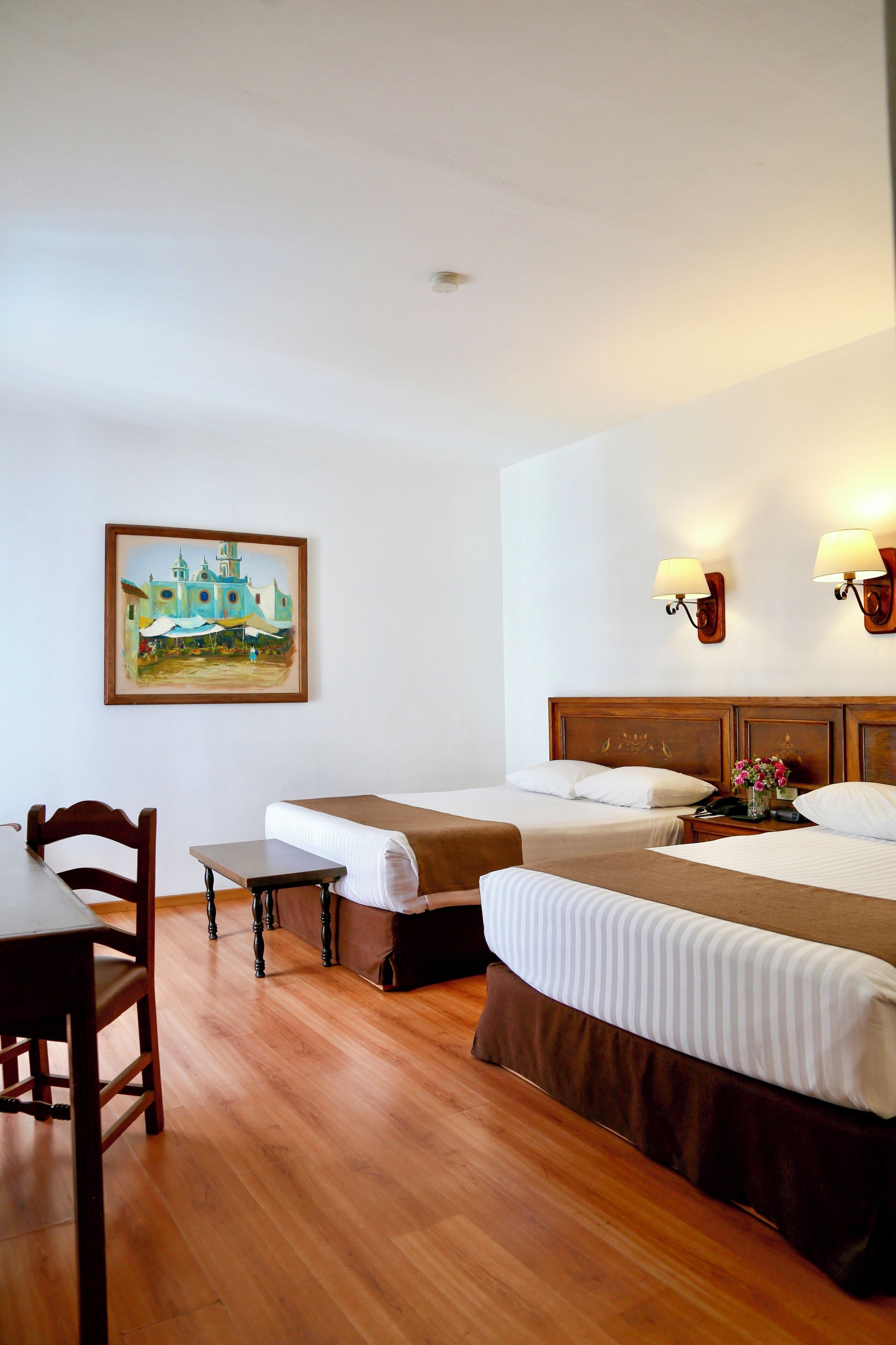 Double Room, 2 Queen Beds | Premium bedding, in-room safe, blackout drapes, iron/ironing board