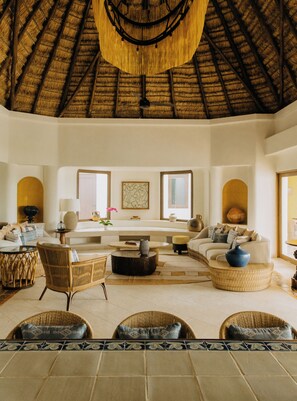 Villa (Maroma) | Aire de séjour | Téléviseur à écran plat, table de ping-pong