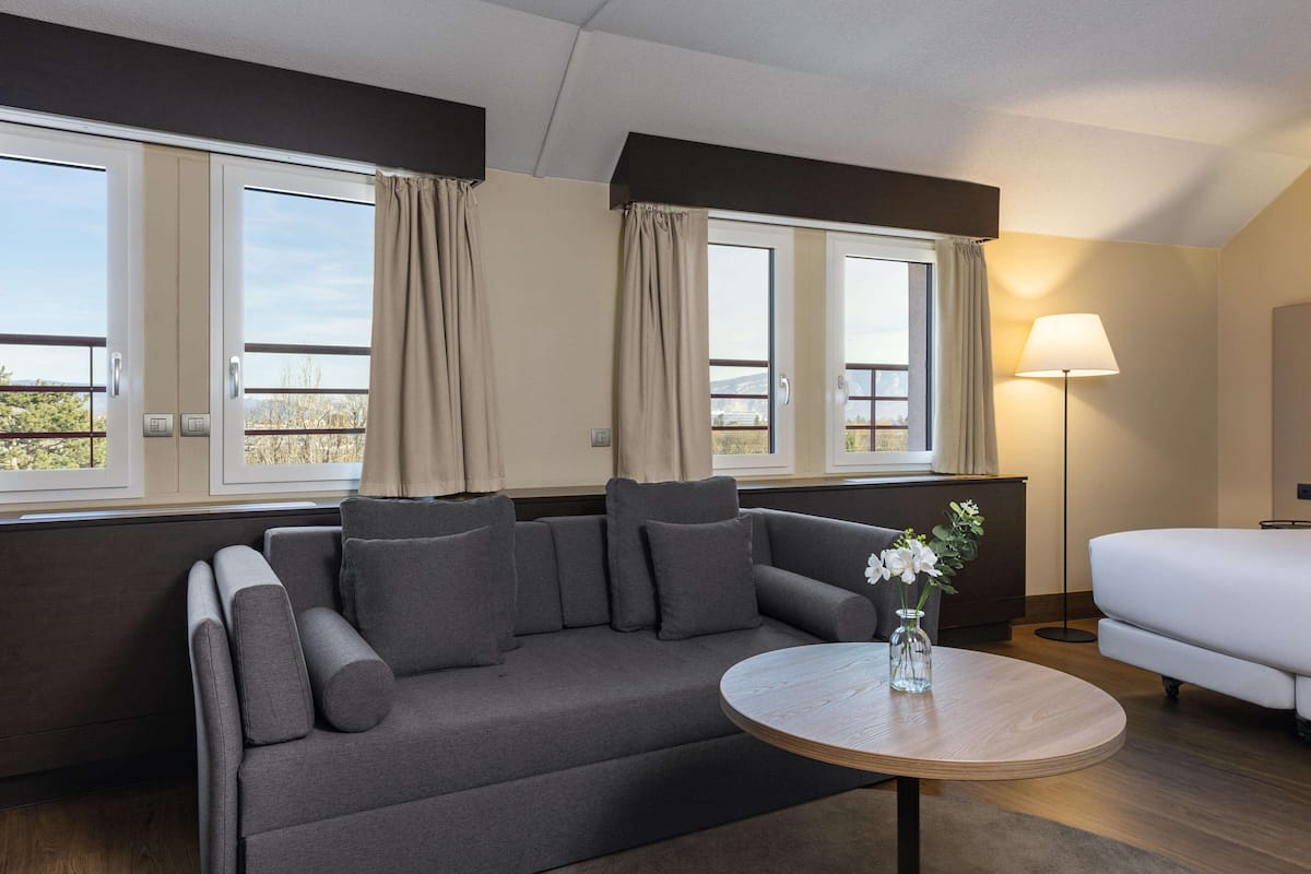 hypo-allergenic bedding, minibar, in-room safe, desk