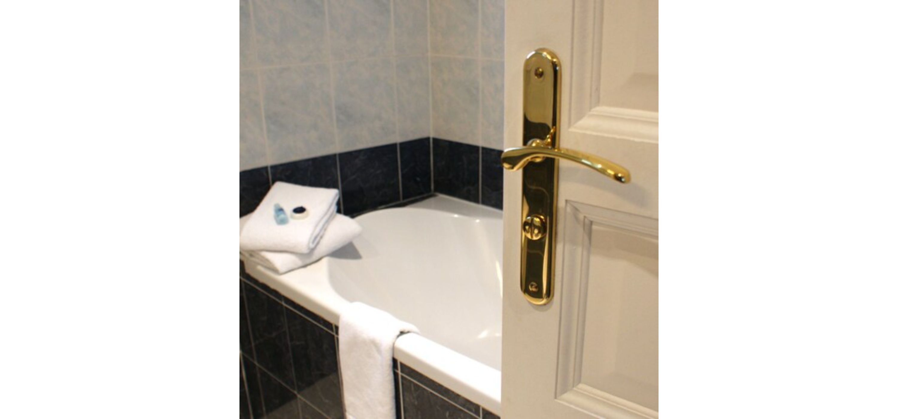 free toiletries, hair dryer, towels