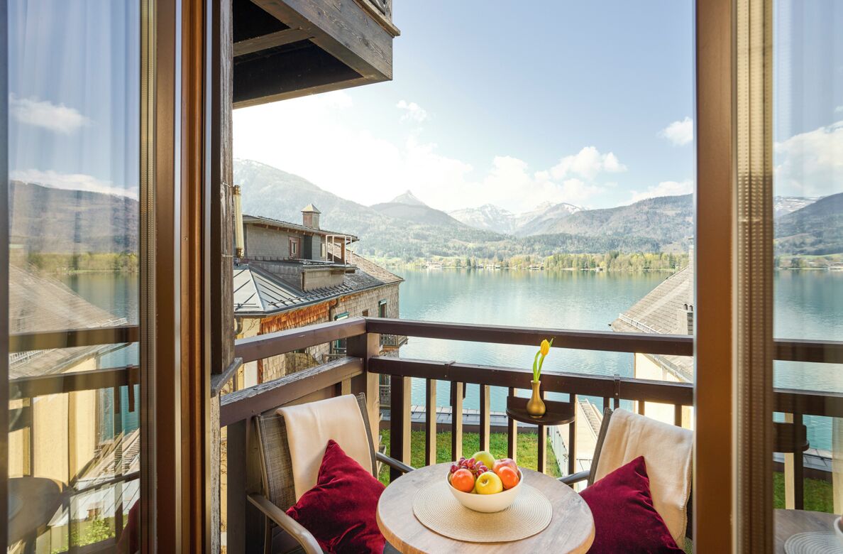 Habitación doble, balcón, vista al lago | Vista del balcón