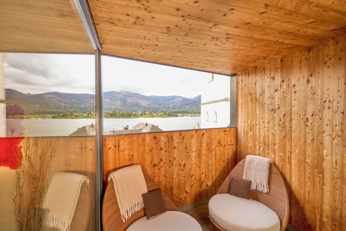 Suite, balcone, vista lago (Rössl) | Terrazza/patio
