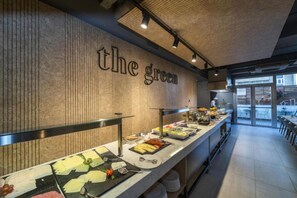 Daily buffet breakfast (EUR 18 per person)