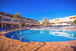 2 outdoor pools, open 10:00 AM to 6:00 PM, pool umbrellas, sun loungers