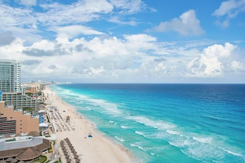 On the beach at JW Marriott Cancun Resort & Spa