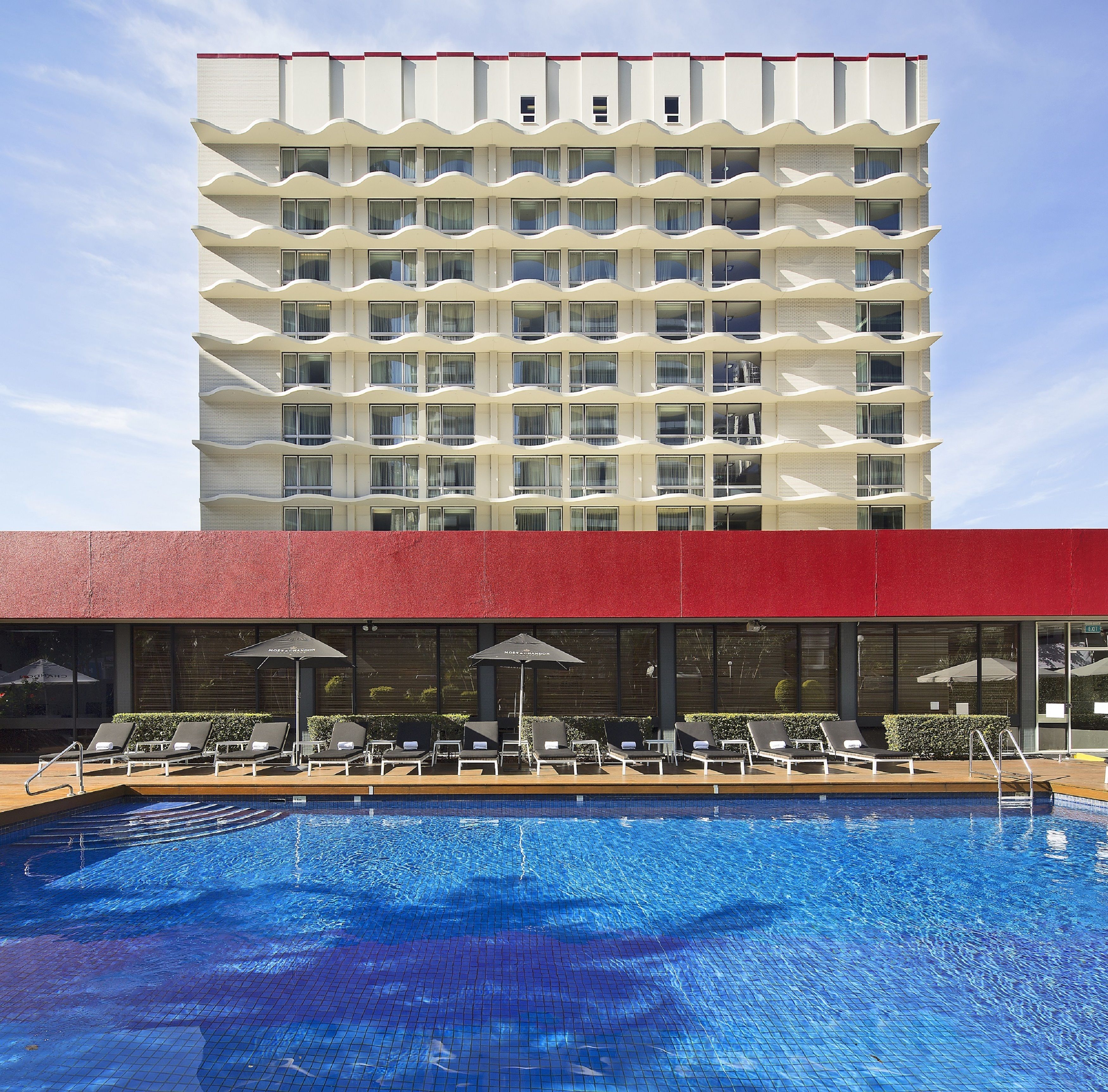 outdoor pool, open 6:30 am to 9:00 pm, pool loungers