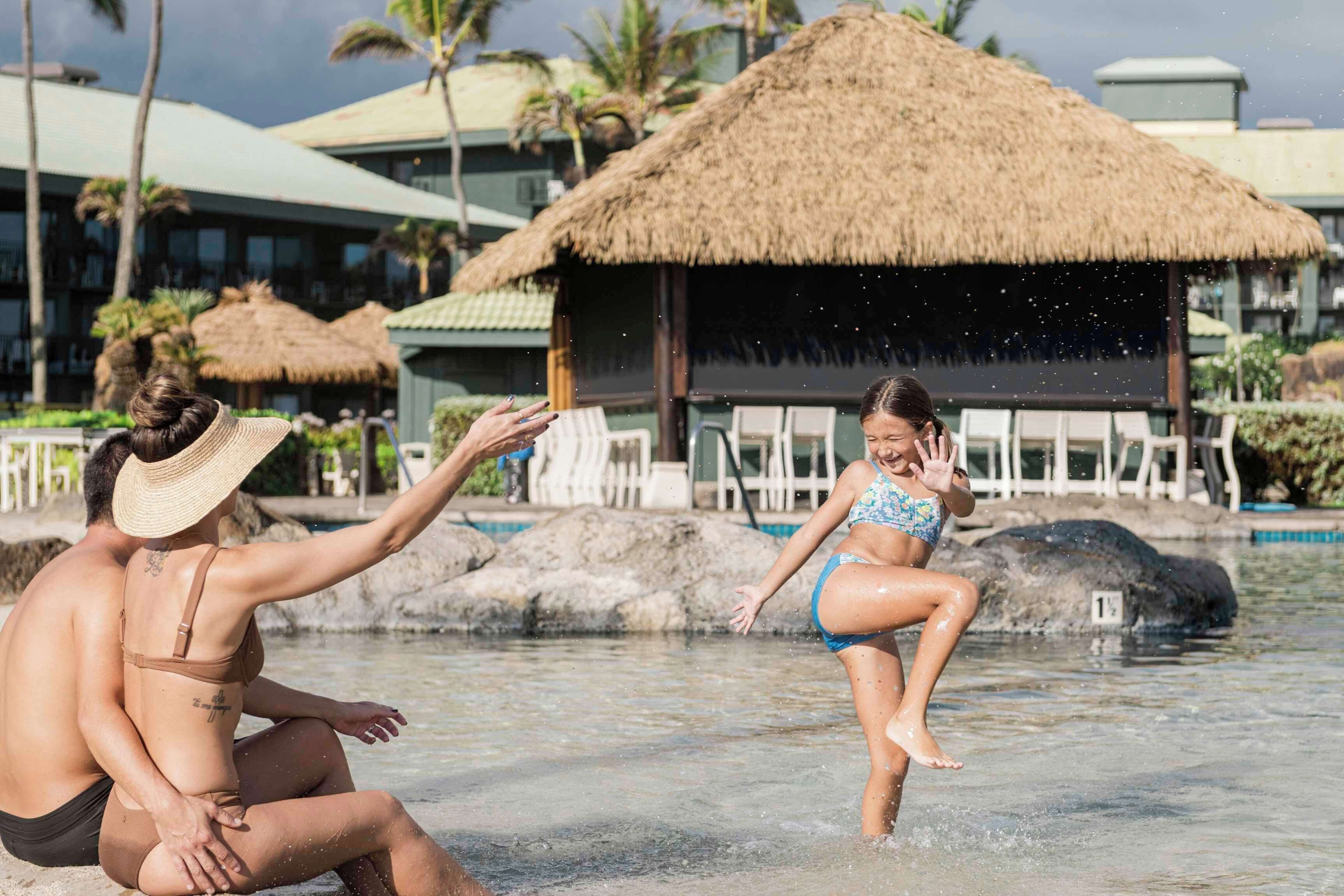 4 outdoor pools, open 8:00 AM to 10:00 PM, pool umbrellas, sun loungers